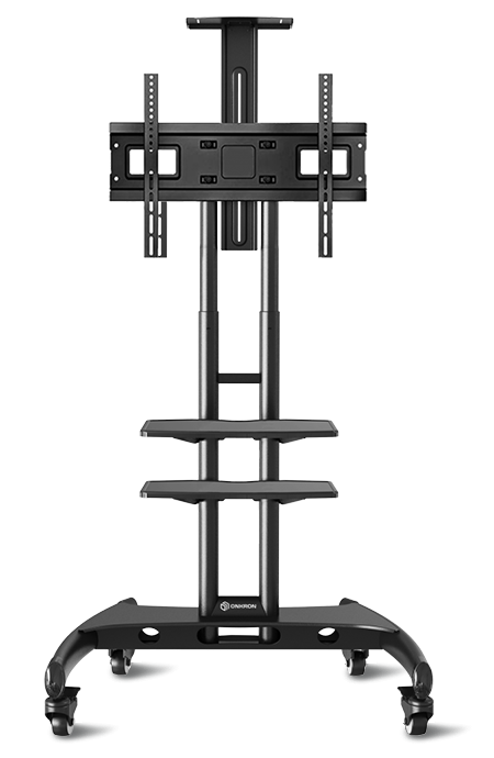 ONKRON стойка для телевизора с кронштейном 32"-65", мобильная, чёрная TS1562