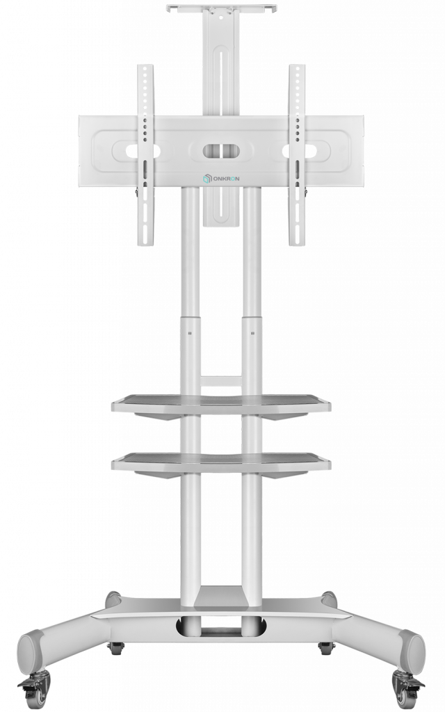 ONKRON стойка для телевизора с кронштейном 32"-65", мобильная, белая TS1552