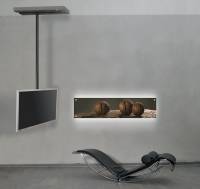Кронштейн для телевизора ONKRON N2L потолочный, черный - вид 6 миниатюра