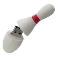 USB флешка 4Gb "Кегля с красной полоской" (R020) - вид 1 миниатюра