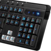 Клавиатура игровая Genius GX Gaming KB-G255 LED (с подсветкой), USB, чёрная - вид 3 миниатюра